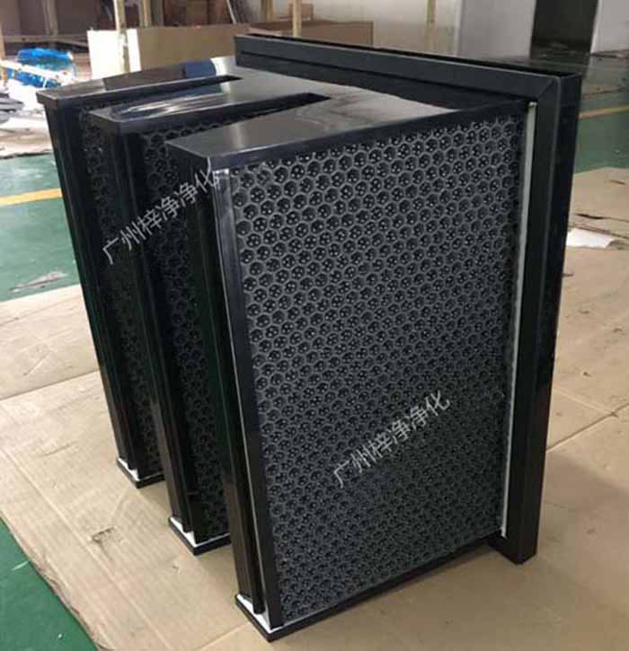 顆粒蜂窩活性炭過(guò)濾器產(chǎn)品側(cè)面圖